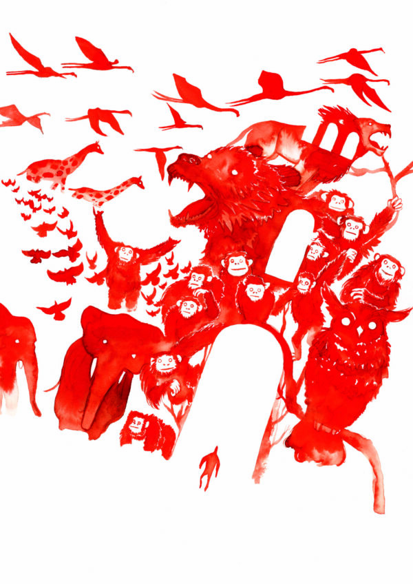 L'Armée des 12 Singes, Rouge, Print